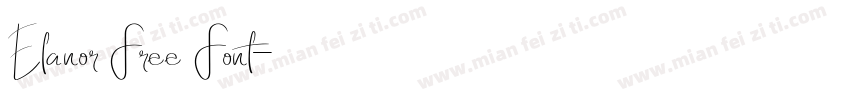 Elanor Free Font字体转换